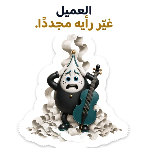 العميل غيّر رأيه مجددًا.