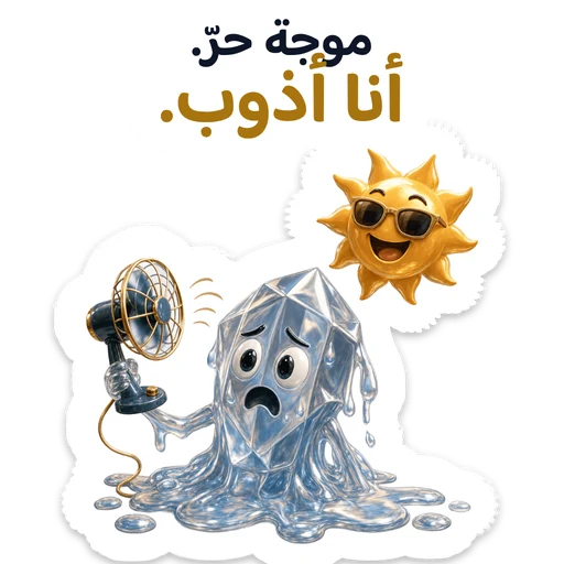 موجة حرّ. أنا أذوب.