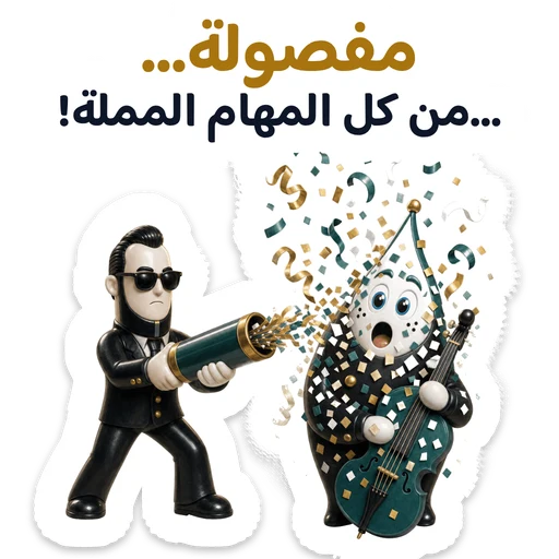 مفصولة… …من كل المهام المملة!