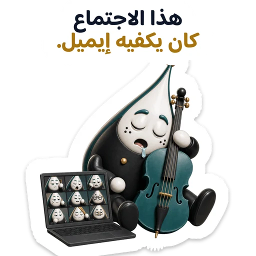 هذا الاجتماع كان يكفيه إيميل.