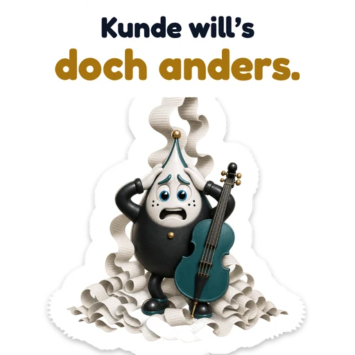 Kunde will’s doch anders.