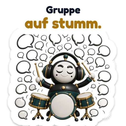 Gruppe auf stumm.