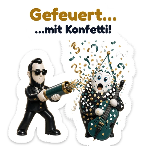 Gefeuert… …mit Konfetti!