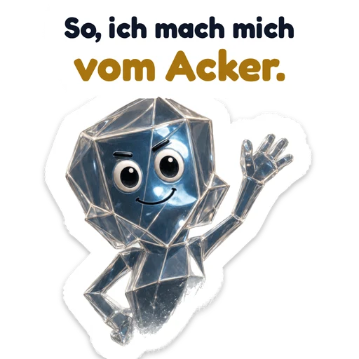 So, ich mach mich vom Acker.