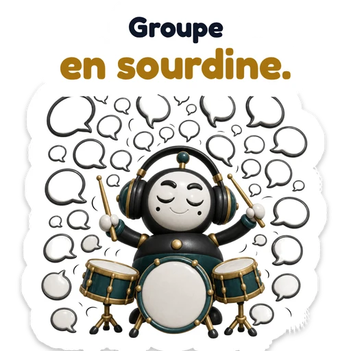 Groupe en sourdine.