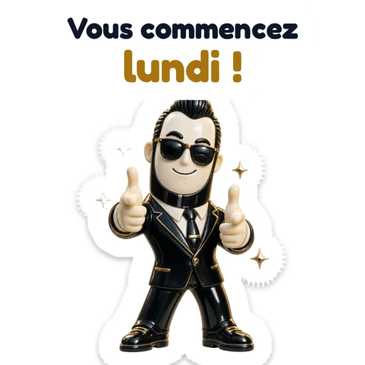 Vous commencez lundi !