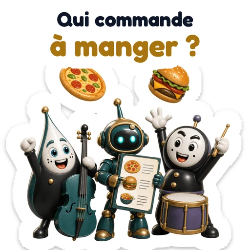 Qui commande à manger ?