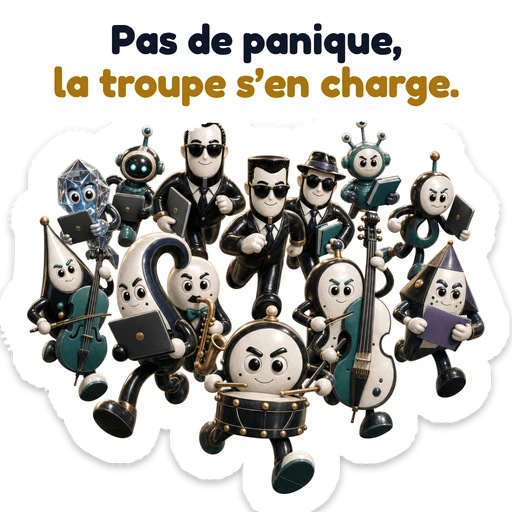 Pas de panique, la troupe s’en charge.