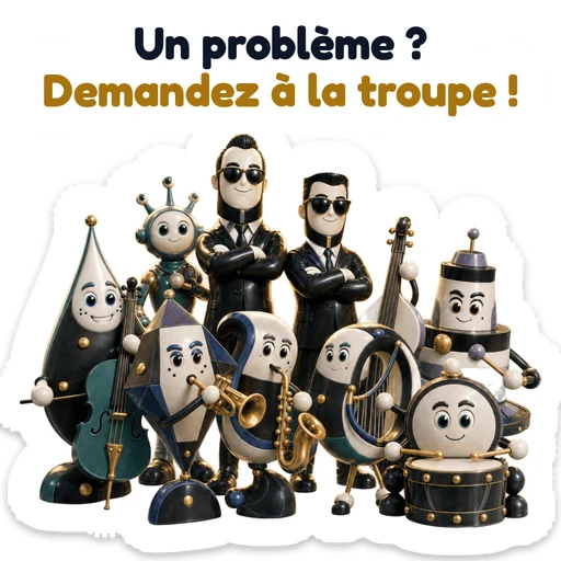 Un problème ? Demandez à la troupe !