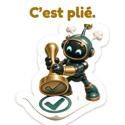 C’est plié.