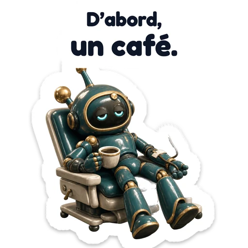 D’abord, un café.
