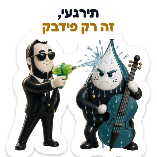תירגעי, זה רק פידבק