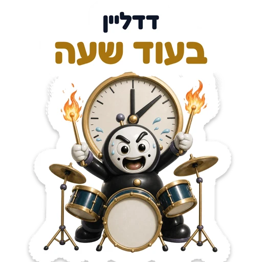 דדליין בעוד שעה