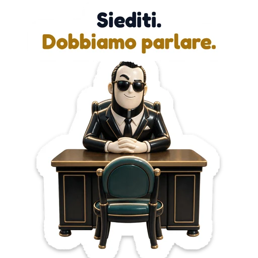 Siediti. Dobbiamo parlare.