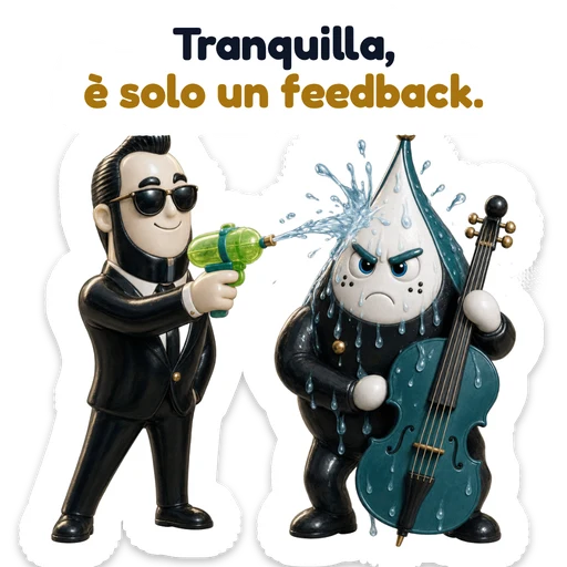 Tranquilla, è solo un feedback.