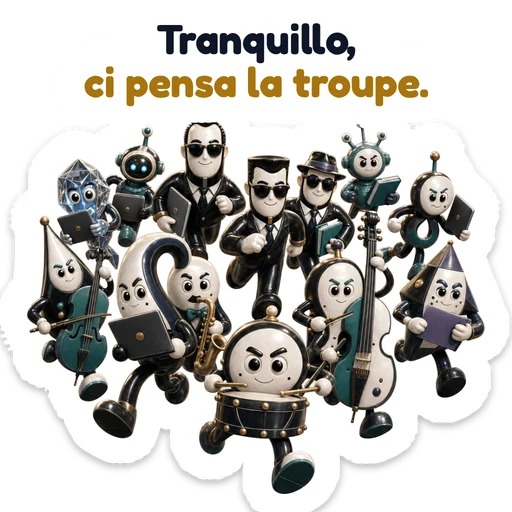 Tranquillo, ci pensa la troupe.