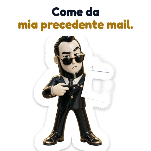 Come da mia precedente mail.