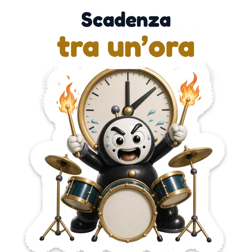 Scadenza tra un’ora