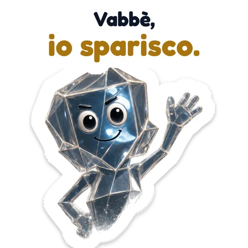 Vabbè, io sparisco.