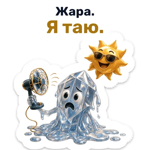 Жара. Я таю.