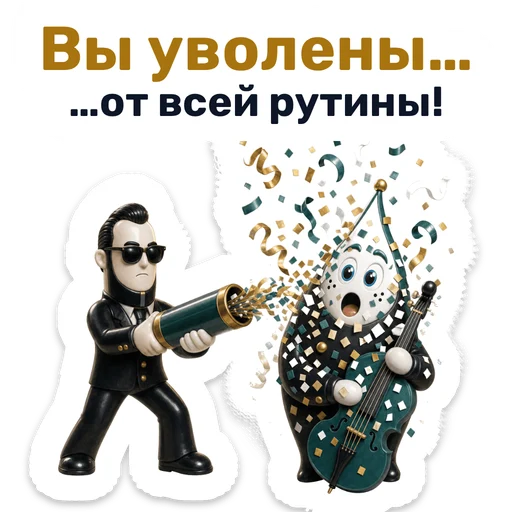 Вы уволены… …от всей рутины!