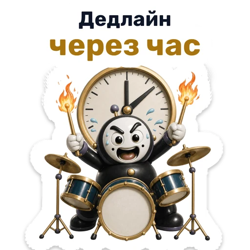 Дедлайн через час